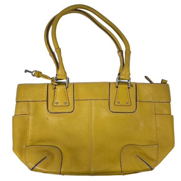 Fossil Mustard Yellow Soft Leather Shoulder Bag - Picture 2 of 6